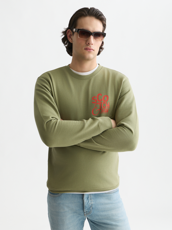 Left Chest Artwork Regular-Fit Sweatshirt