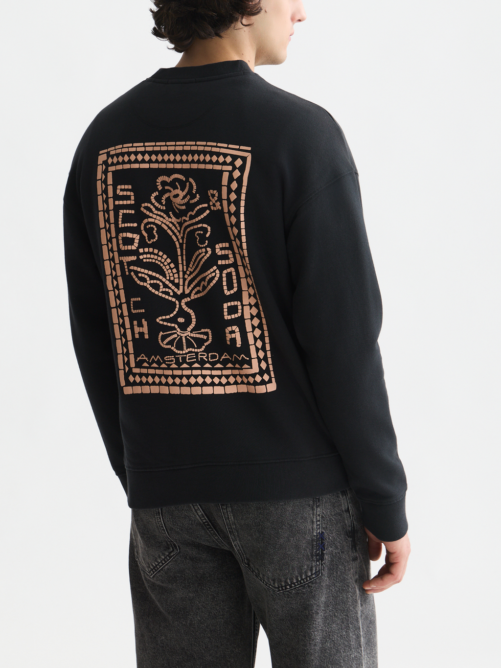 Front And Back Artwork Relaxed-Fit Sweatshirt