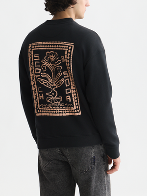 Front And Back Artwork Relaxed-Fit Sweatshirt