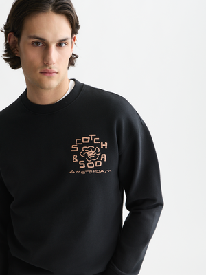 Front And Back Artwork Relaxed-Fit Sweatshirt