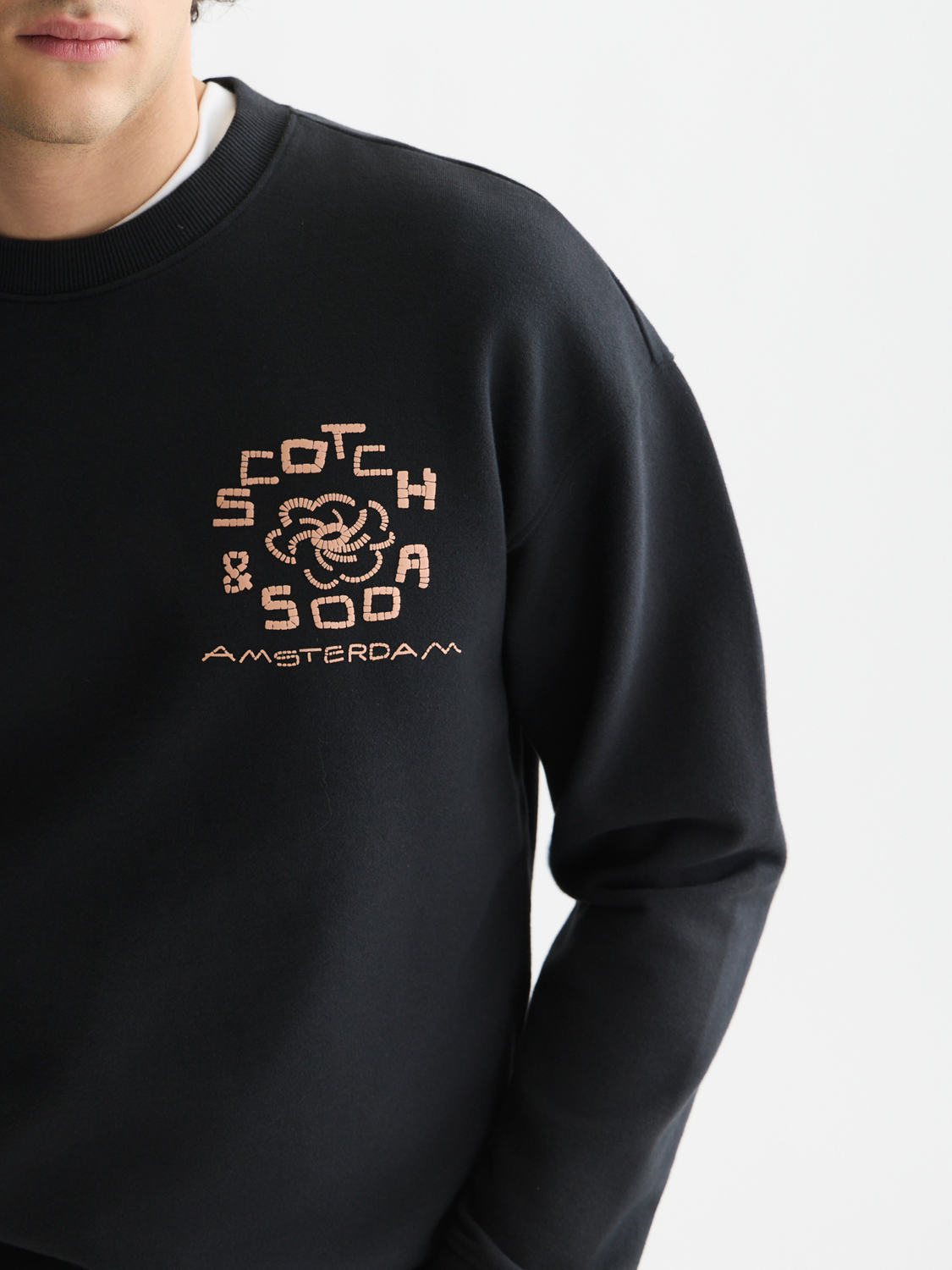 Front And Back Artwork Relaxed-Fit Sweatshirt