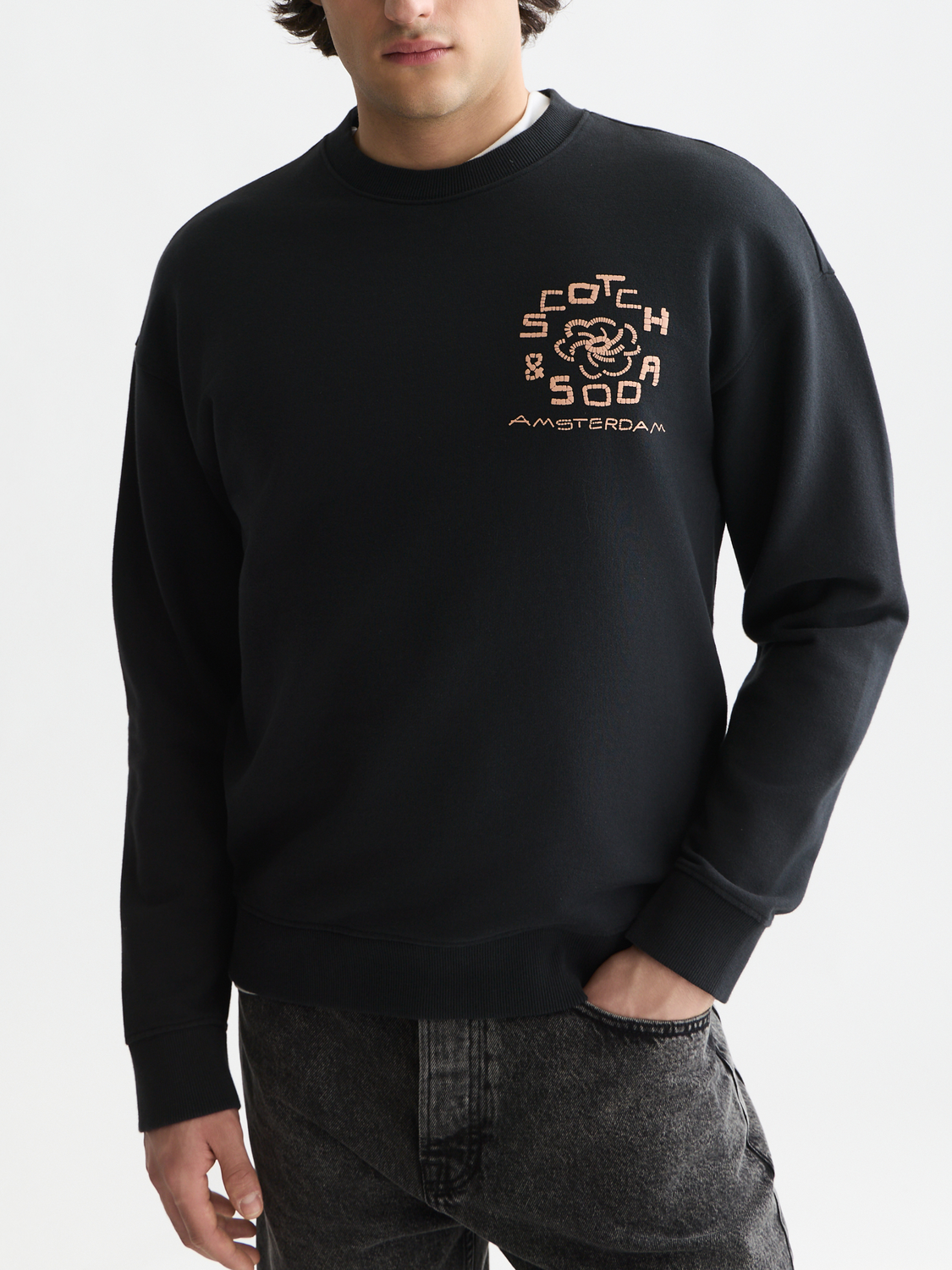 Front And Back Artwork Relaxed-Fit Sweatshirt