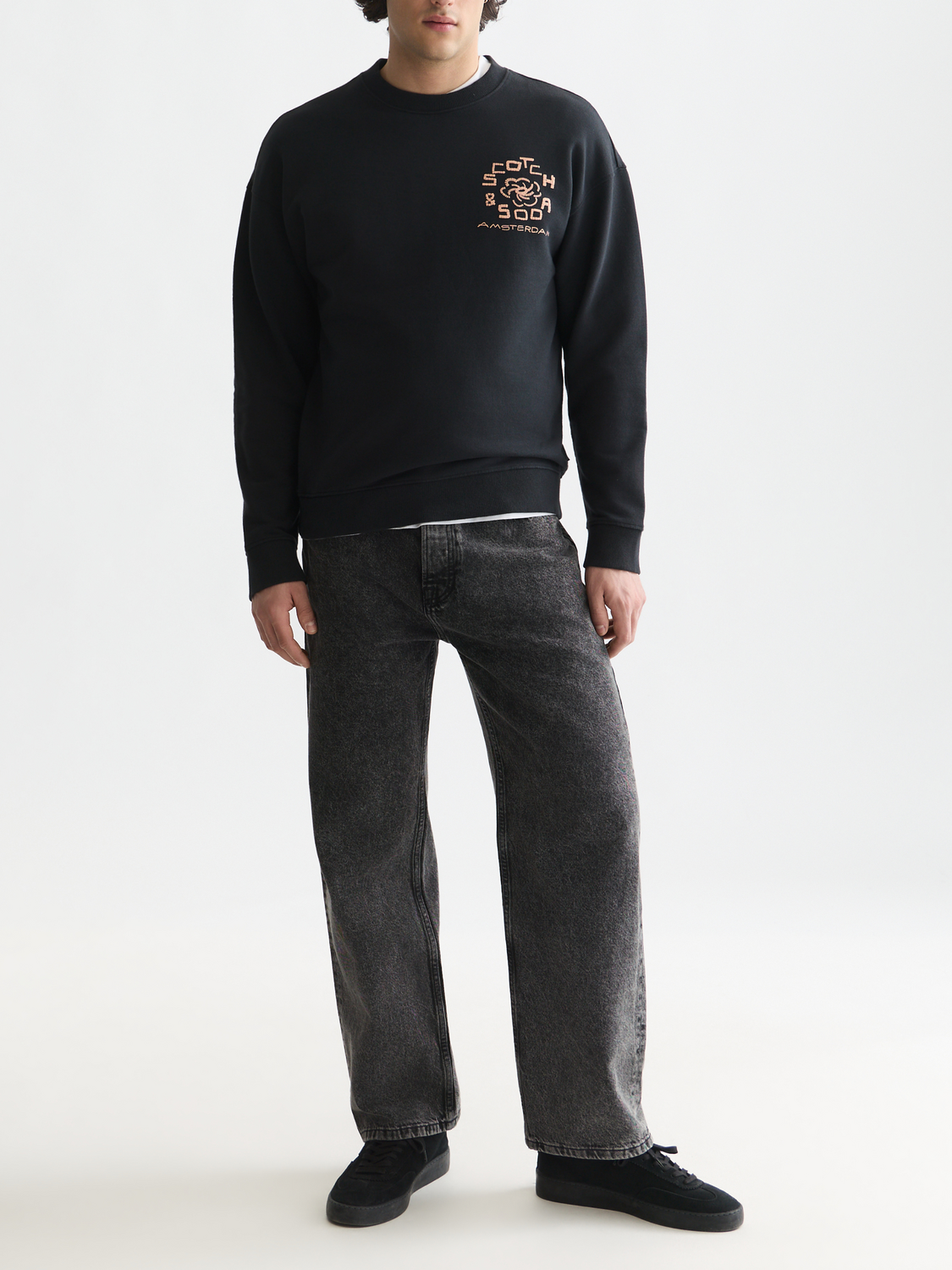 Front And Back Artwork Relaxed-Fit Sweatshirt