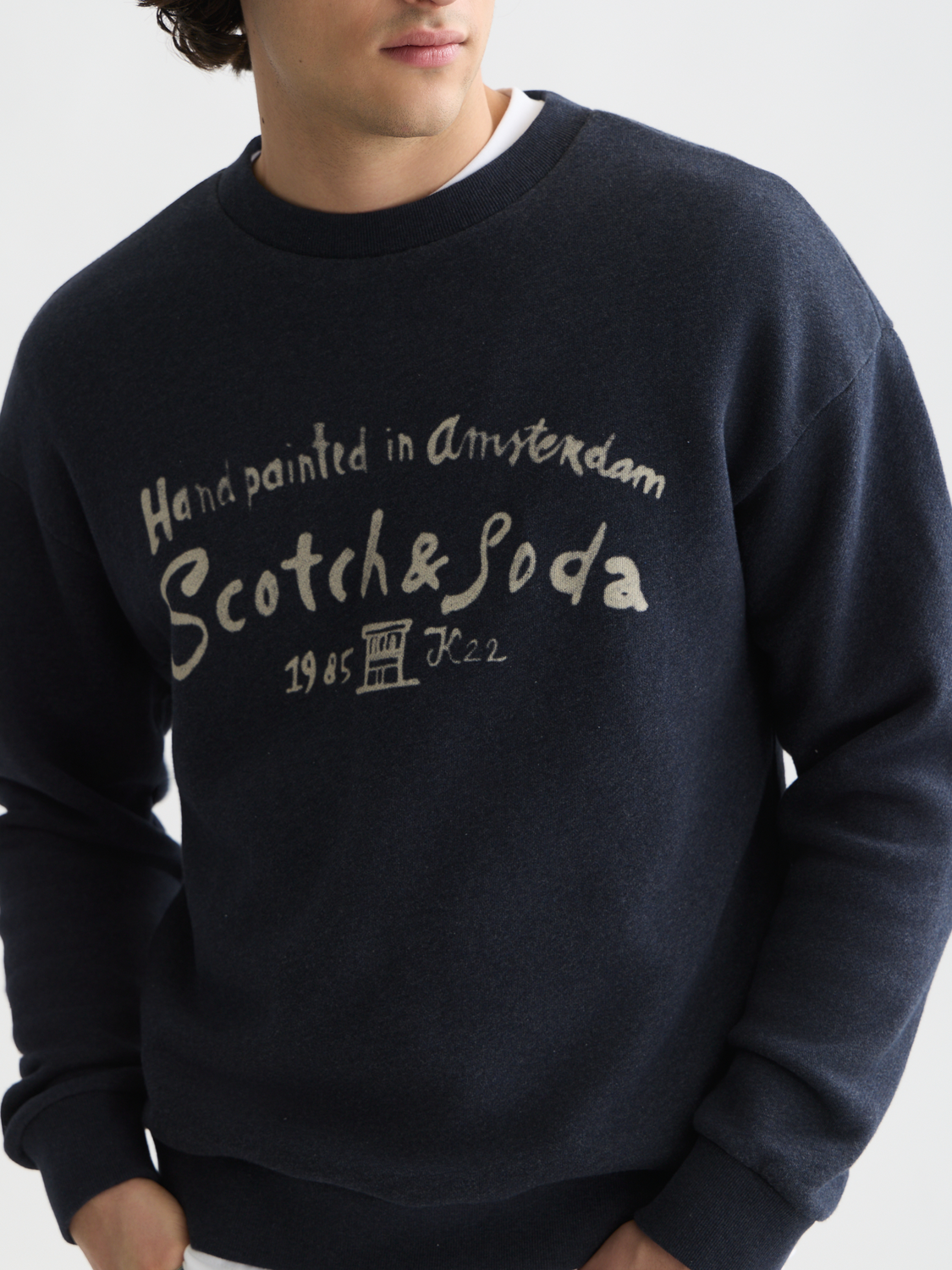 Front Chest Artwork Relaxed-Fit Sweatshirt
