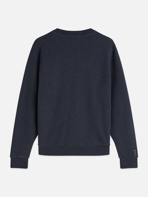 Sweat-shirt à coupe décontractée et motif sur le devant