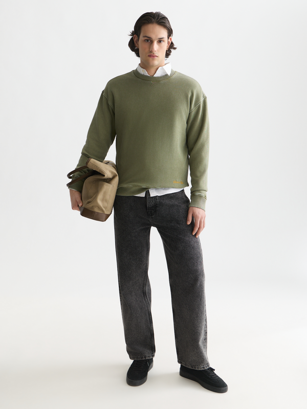 Washed Relaxed-Fit Sweatshirt