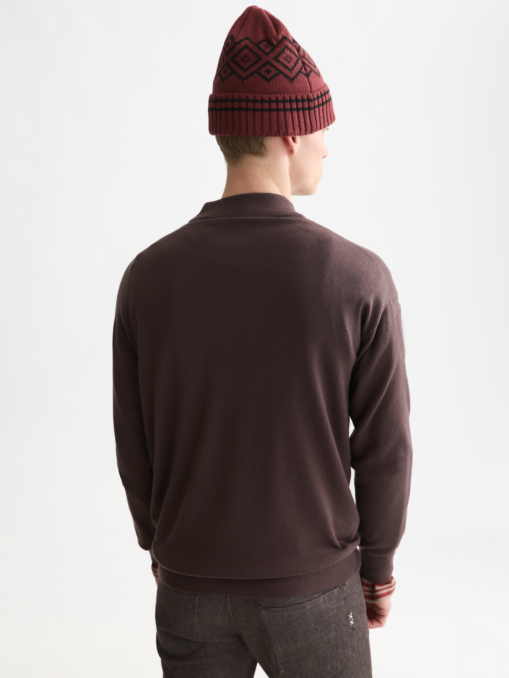 Essentials Dropped Shoulder Mock Neck Pullover