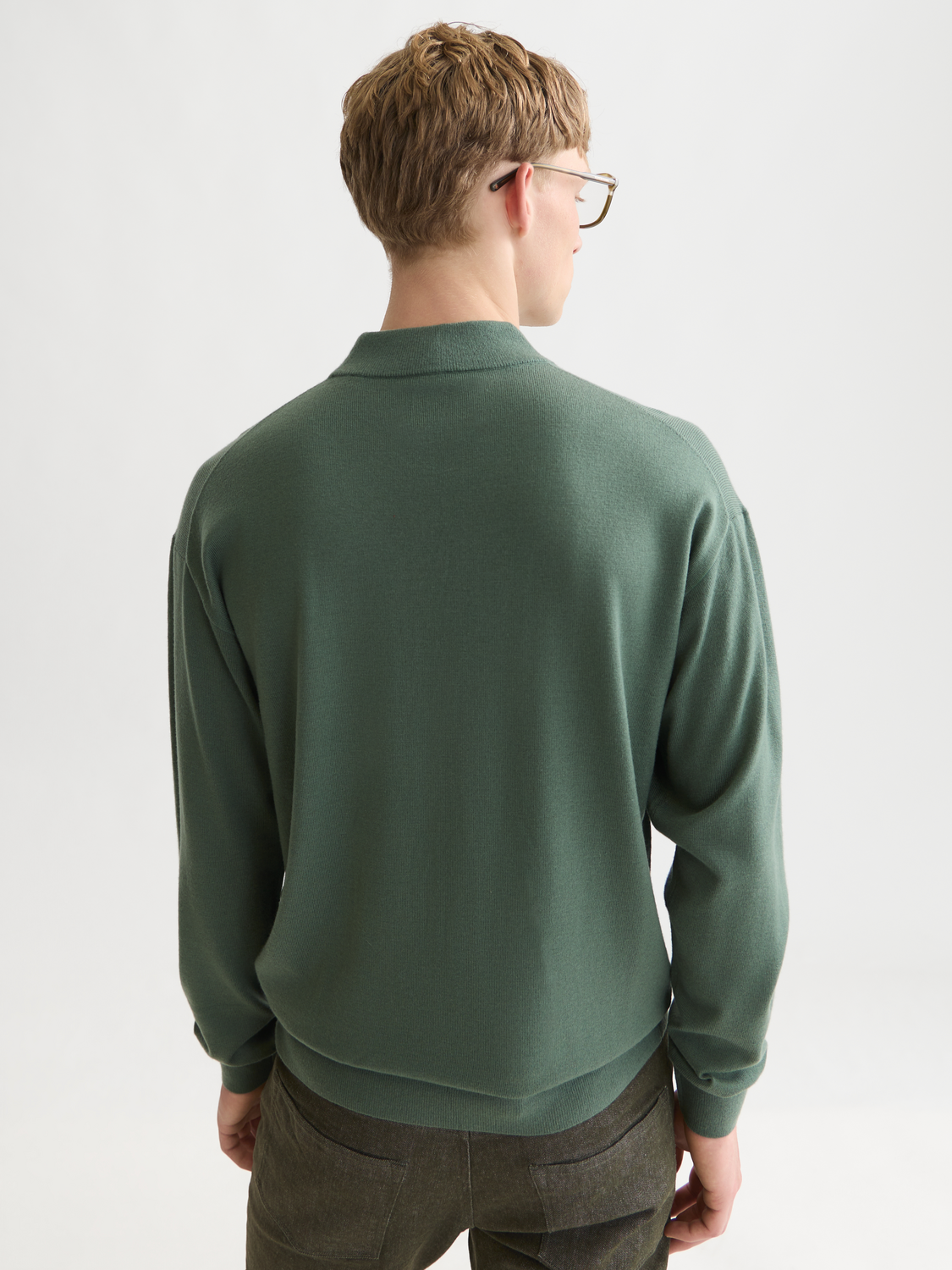 Seasonal Essentials Mock Neck Wool-Blend Pullover