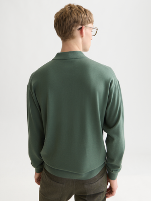 Seasonal Essentials Mock Neck Wool-Blend Pullover
