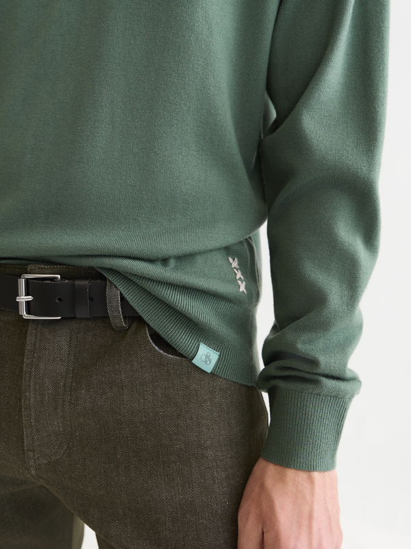 Seasonal Essentials Mock Neck Wool-Blend Pullover