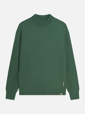 Seasonal Essentials Mock Neck Wool-Blend Pullover