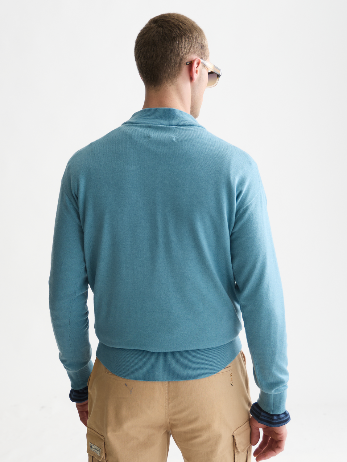 Seasonal Core Dropped Shoulder Mock Neck Pullover