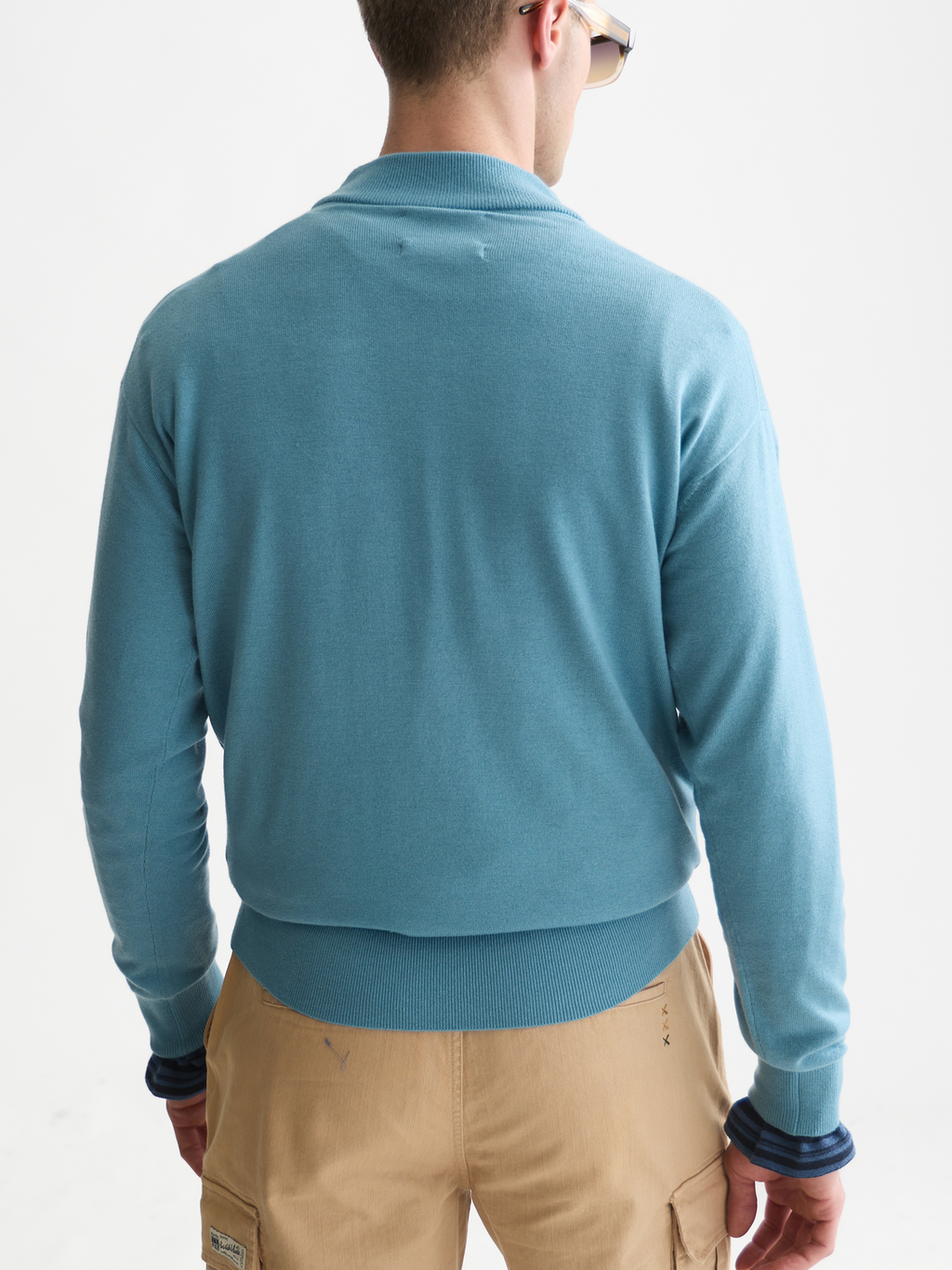 Seasonal Core Dropped Shoulder Mock Neck Pullover