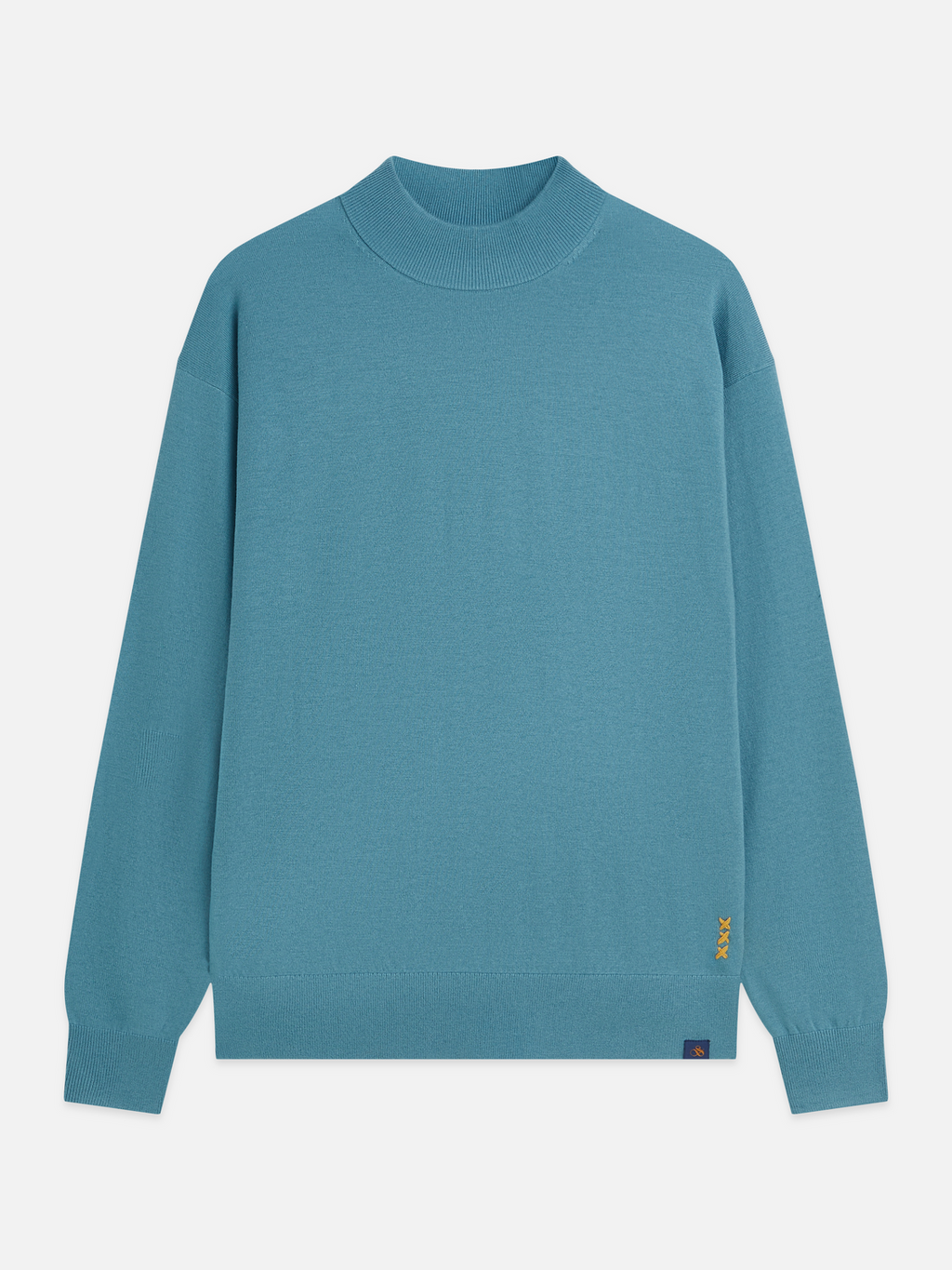 Seasonal Core Dropped Shoulder Mock Neck Pullover