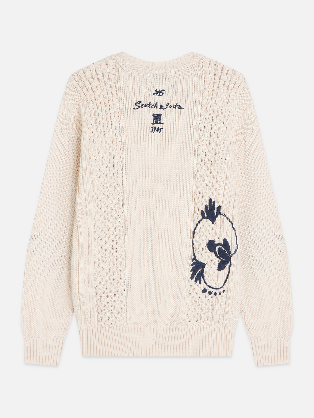 Scotch & Soda x Royal Delft Embroidered Relaxed Pullover