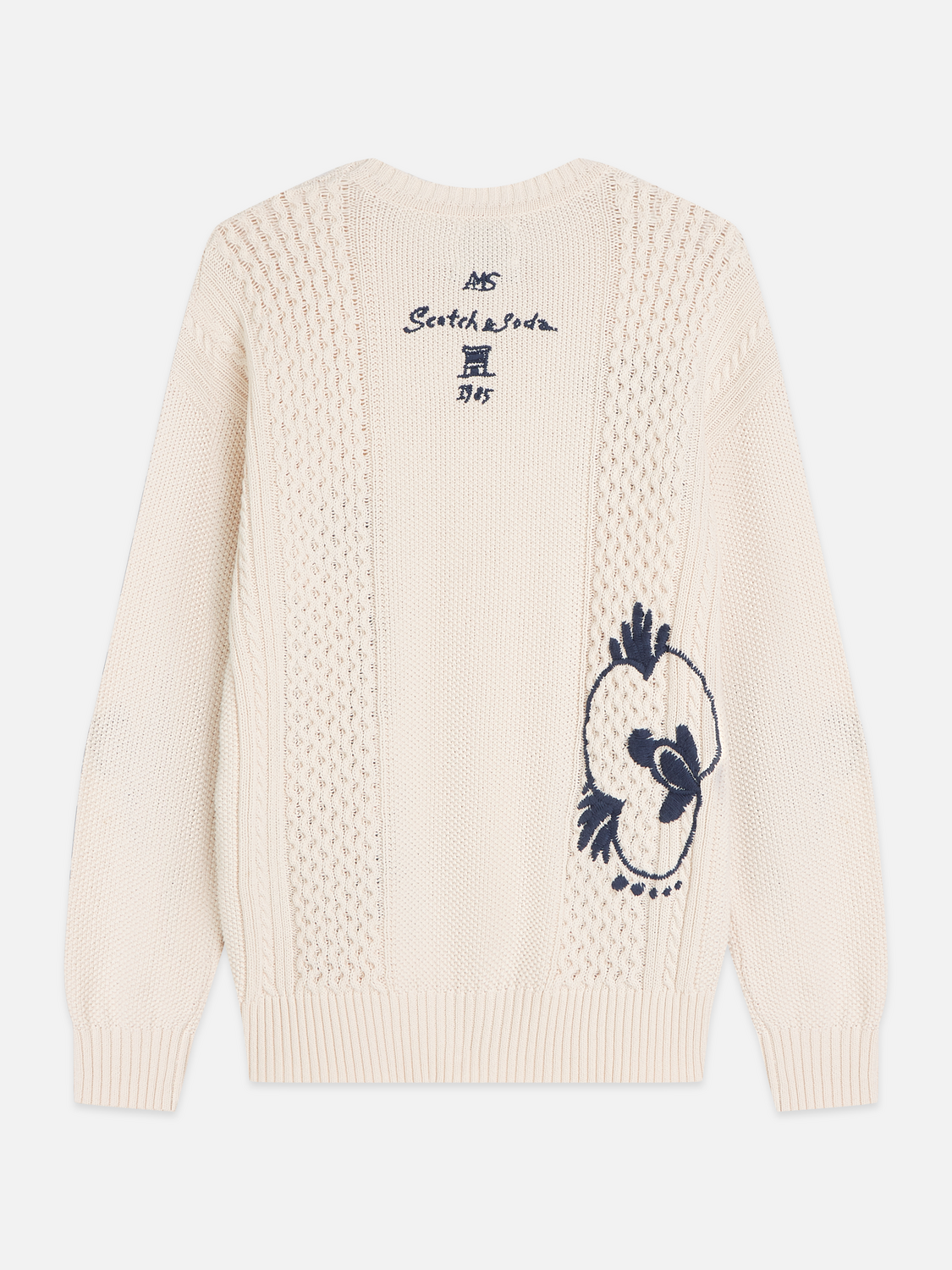 Scotch & Soda x Royal Delft Embroidered Relaxed Pullover