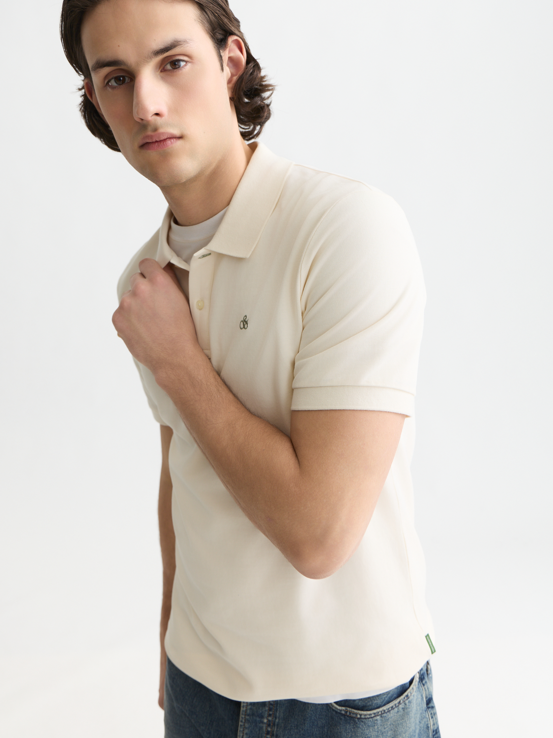Seasonal Core Pique Chest Logo Regular-Fit Polo