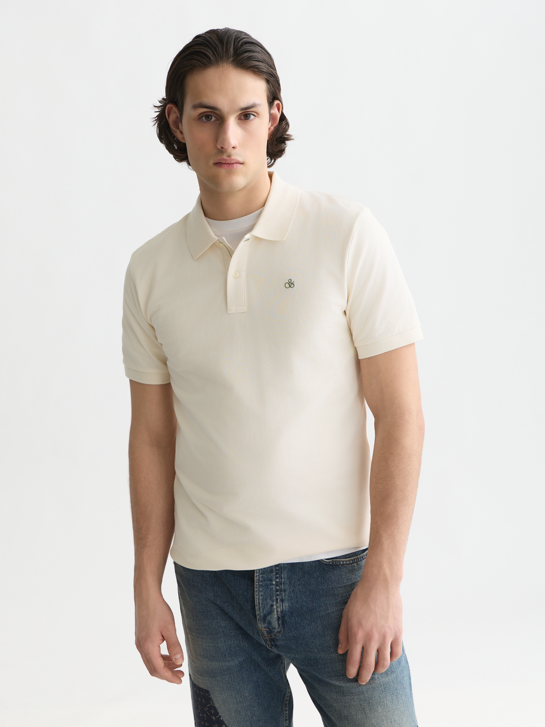 Seasonal Core Pique Chest Logo Regular-Fit Polo