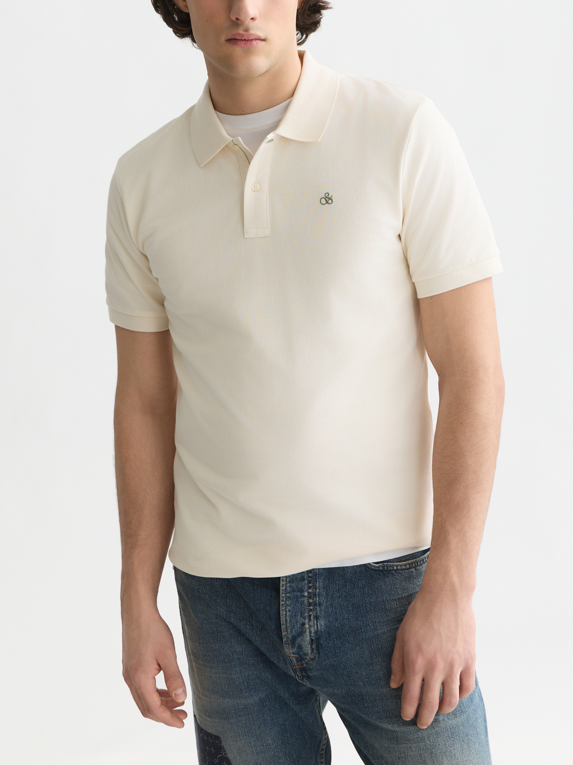Seasonal Core Pique Chest Logo Regular-Fit Polo