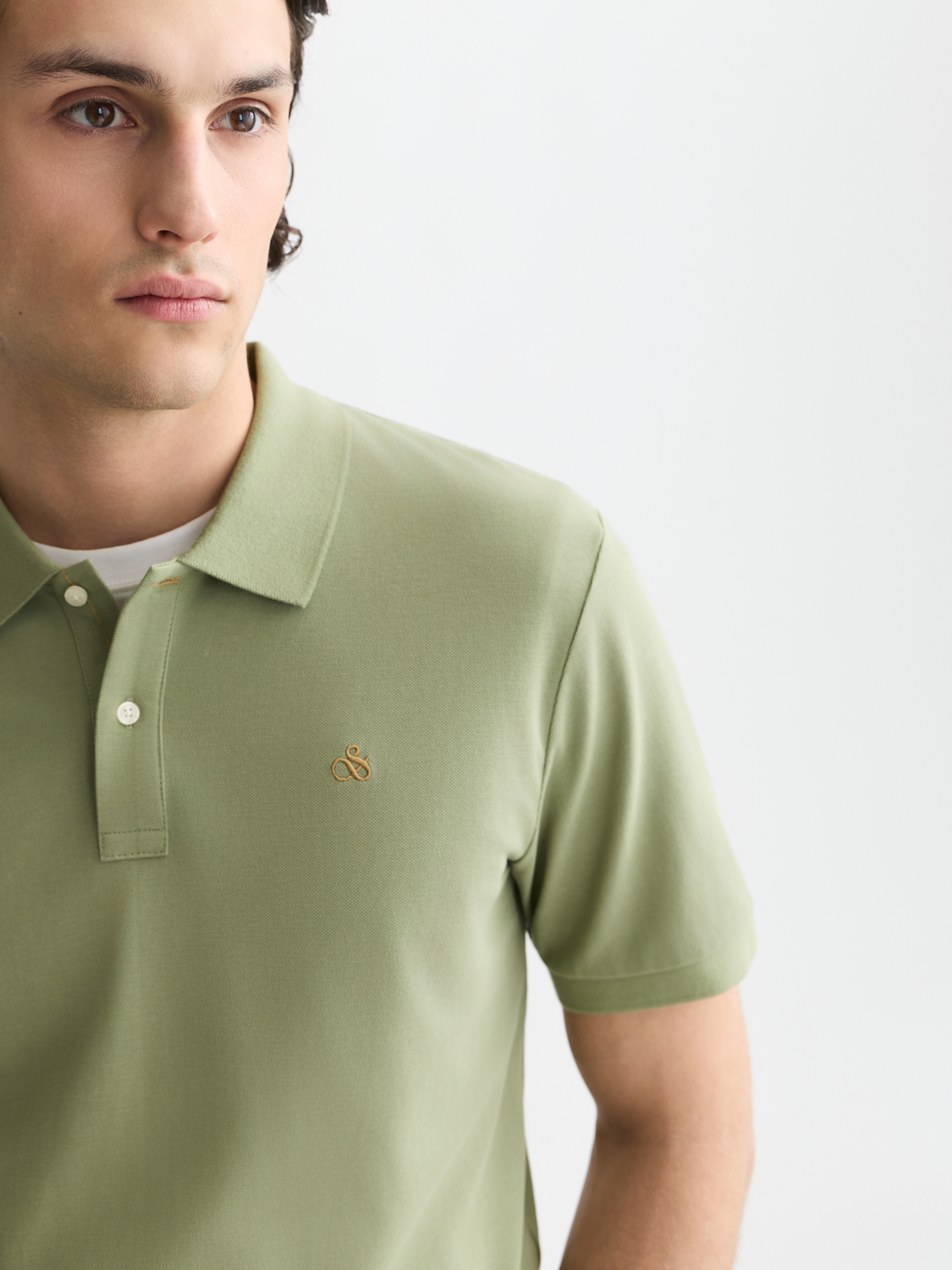 Seasonal Core Pique Chest Logo Regular-Fit Polo