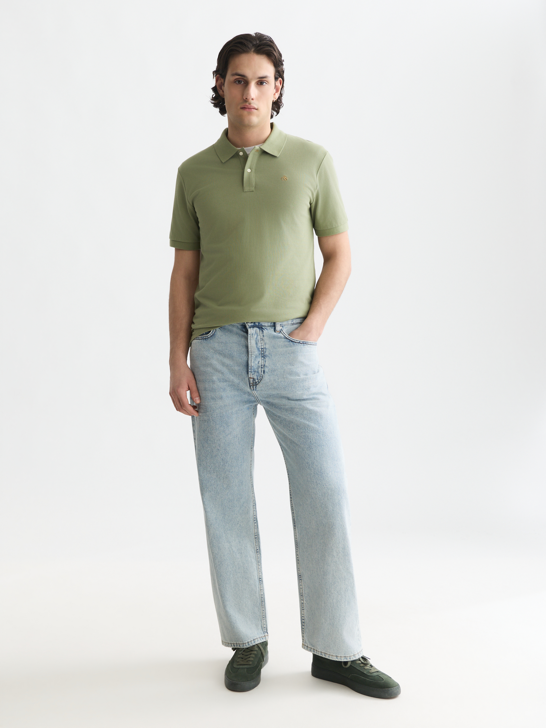 Seasonal Core Pique Chest Logo Regular-Fit Polo