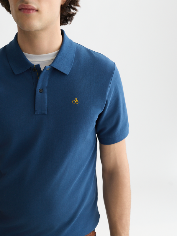 Seasonal Essentials —  Pique Chest Logo Regular-Fit Polo