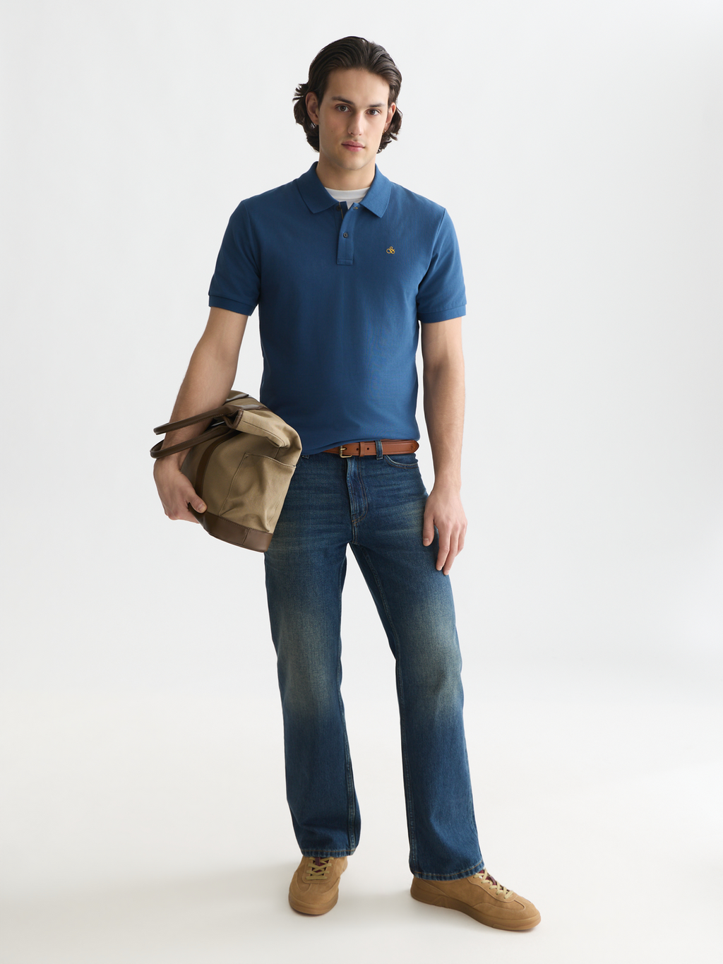 Seasonal Essentials —  Pique Chest Logo Regular-Fit Polo