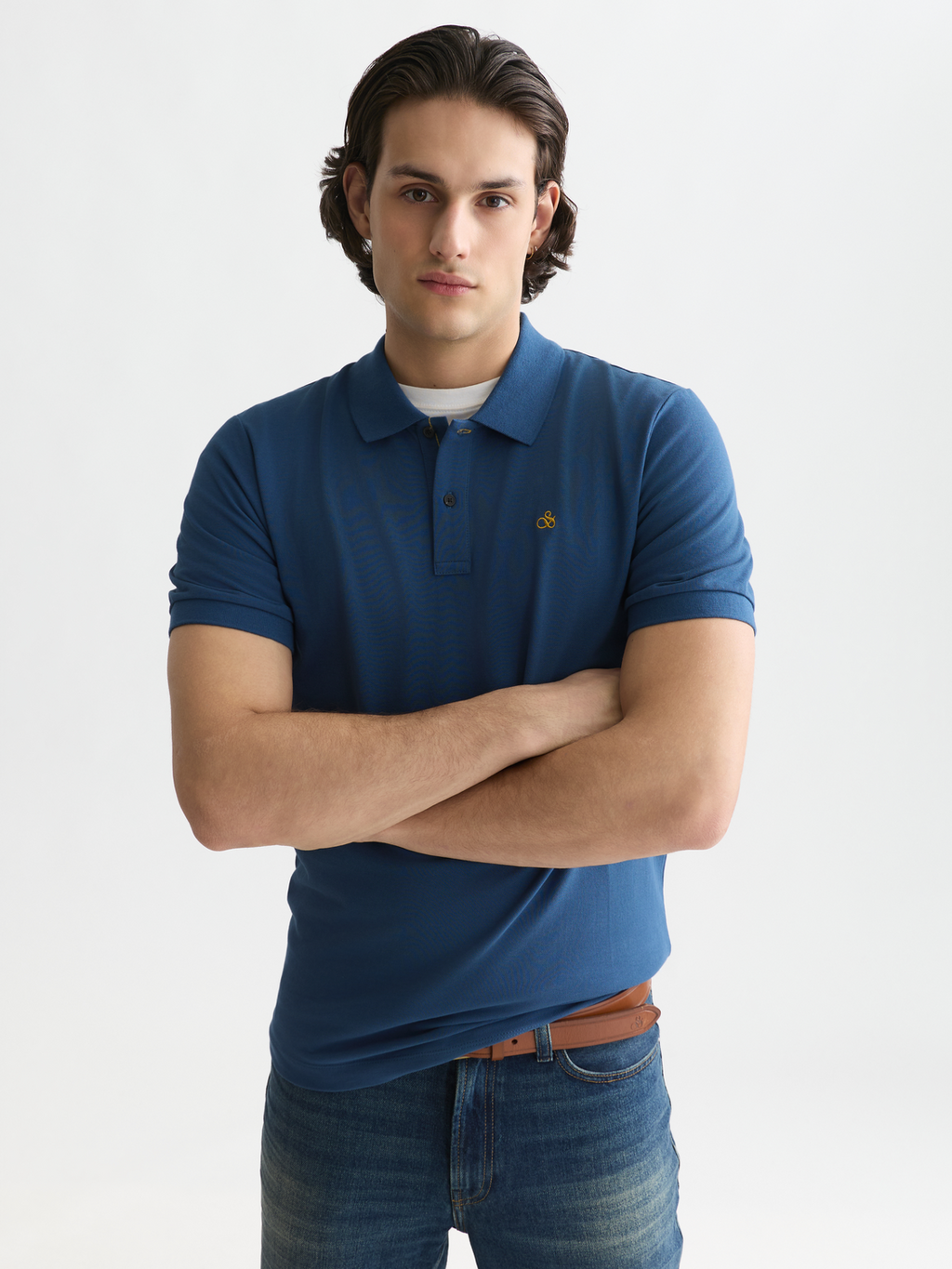 Seasonal Essentials —  Pique Chest Logo Regular-Fit Polo