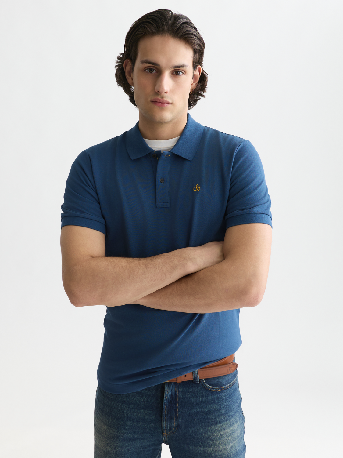 Seasonal Essentials —  Pique Chest Logo Regular-Fit Polo