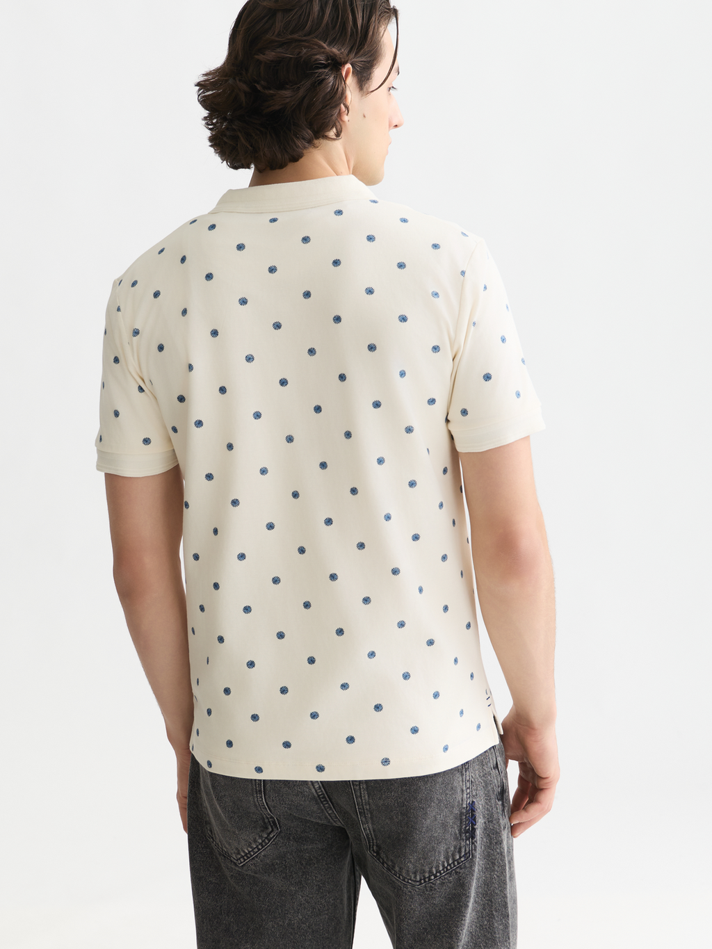 Micro-Printed Regular-Fit Polo