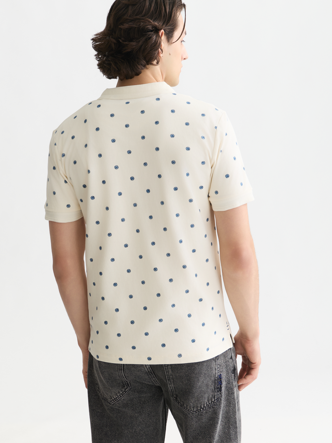 Micro-Printed Regular-Fit Polo