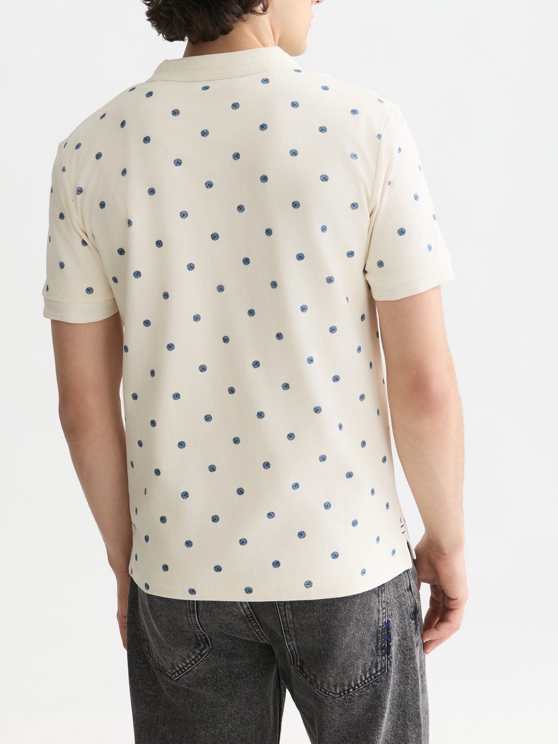 Micro-Printed Regular-Fit Polo