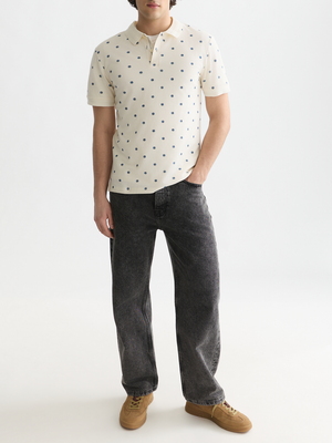 Micro-Printed Regular-Fit Polo