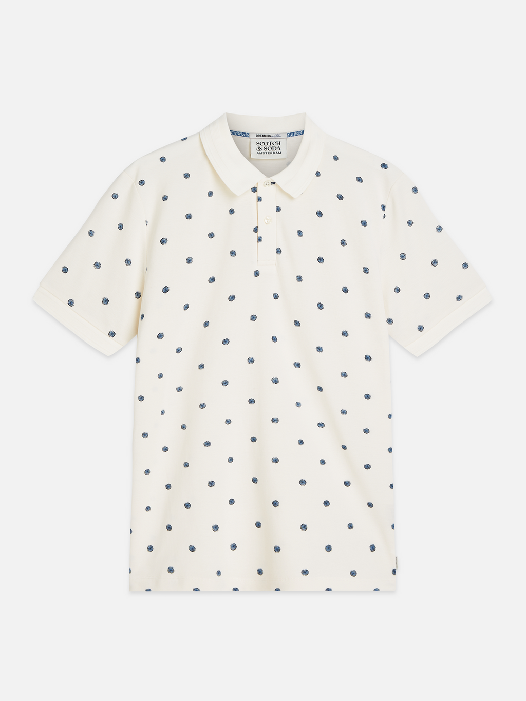 Micro-Printed Regular-Fit Polo