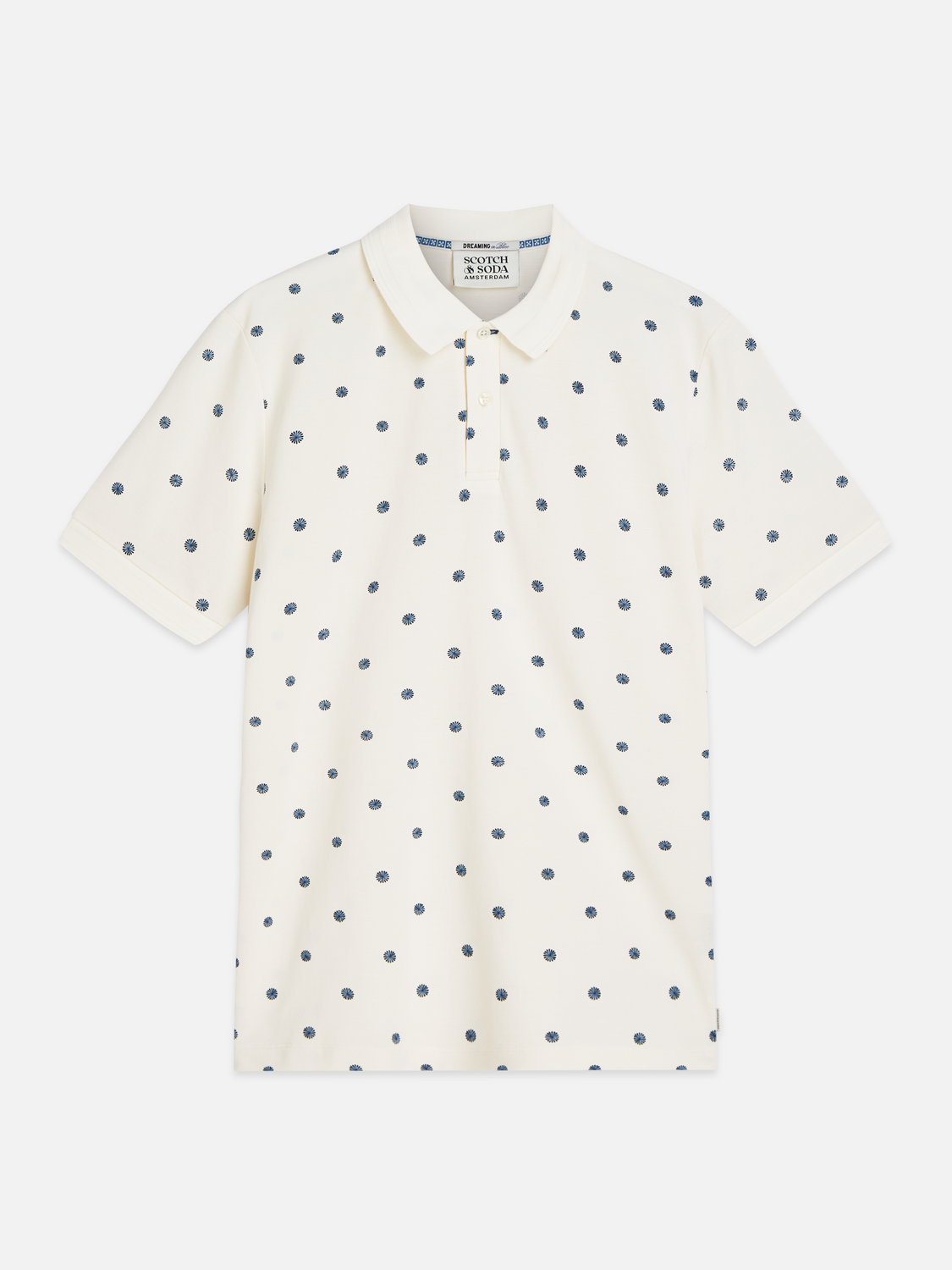 Micro-Printed Regular-Fit Polo