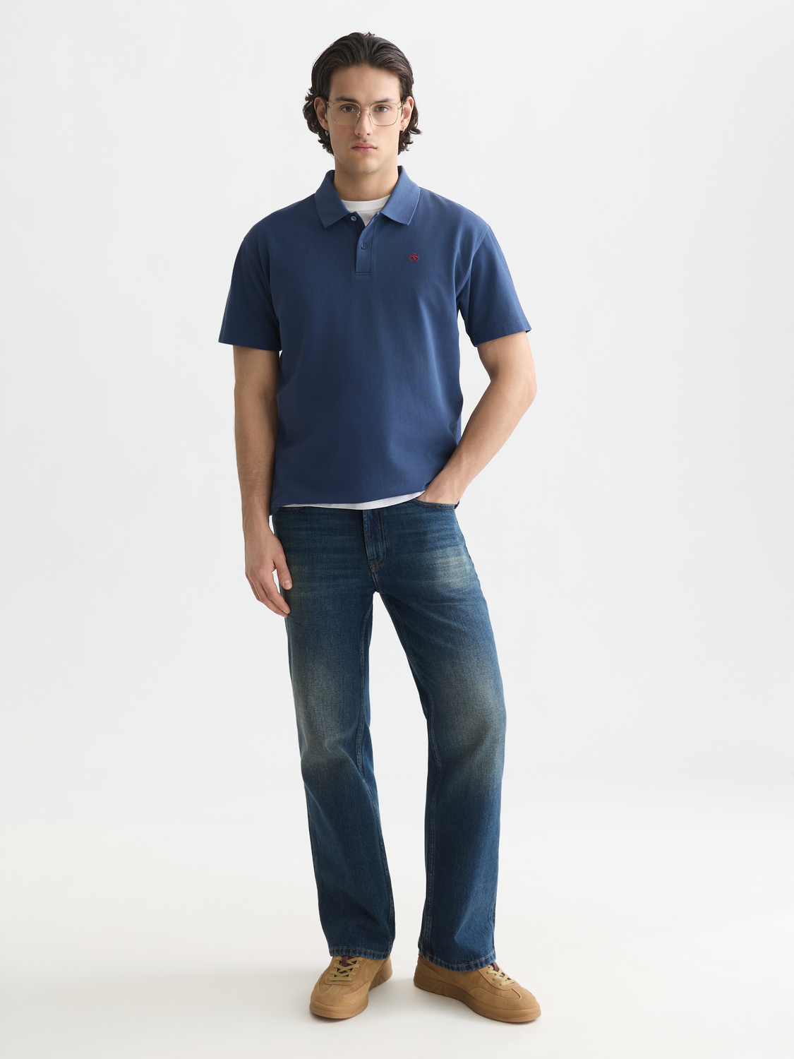 Pique Garment Dyed Relaxed-Fit Polo