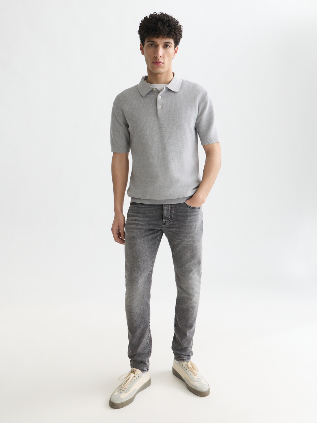 Seasonal Core Structured Knitted Regular-Fit Polo