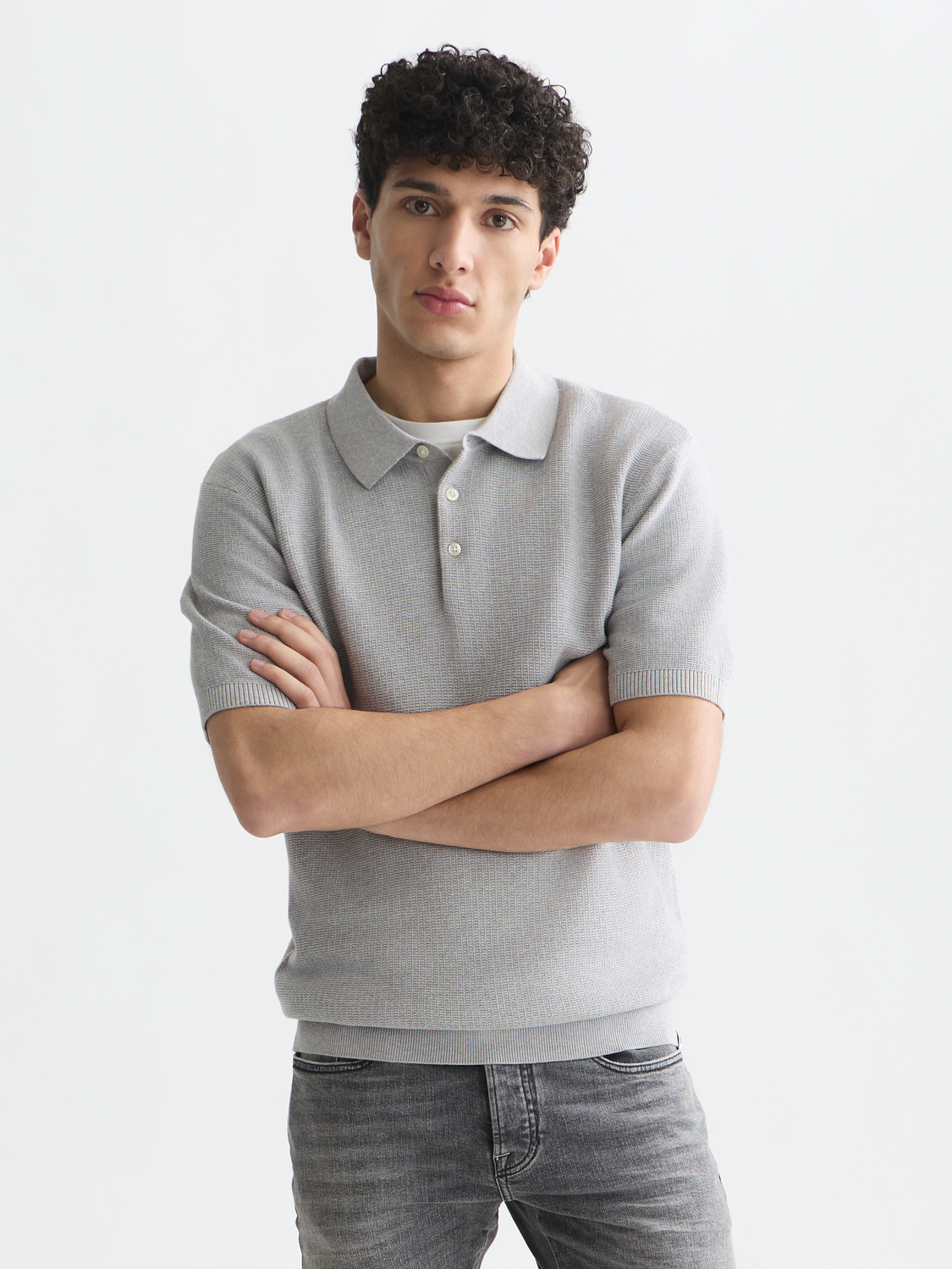 Seasonal Core Structured Knitted Regular-Fit Polo
