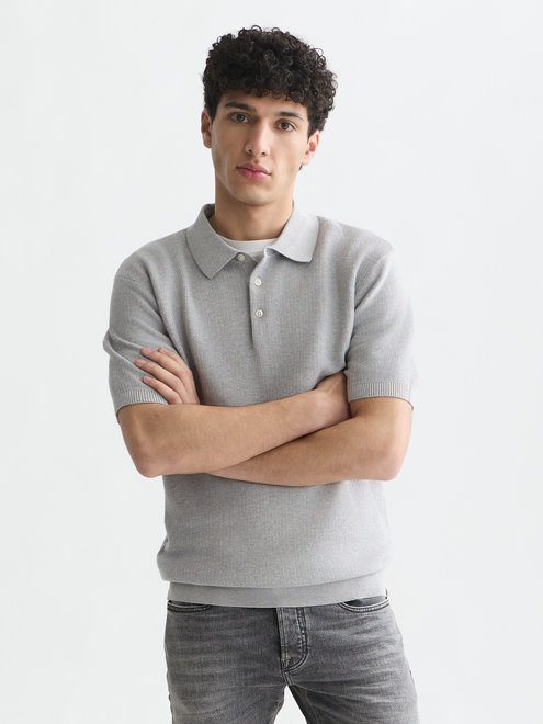 Seasonal Essentials —  Structured Knitted Regular-Fit Polo