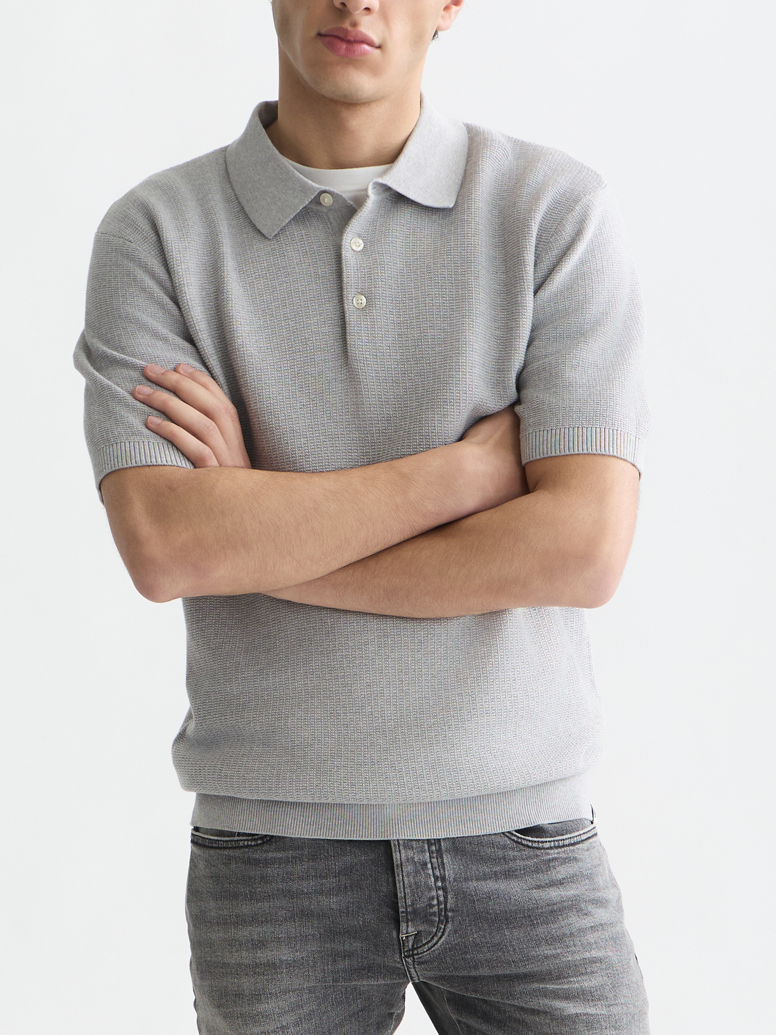 Seasonal Core Structured Knitted Regular-Fit Polo