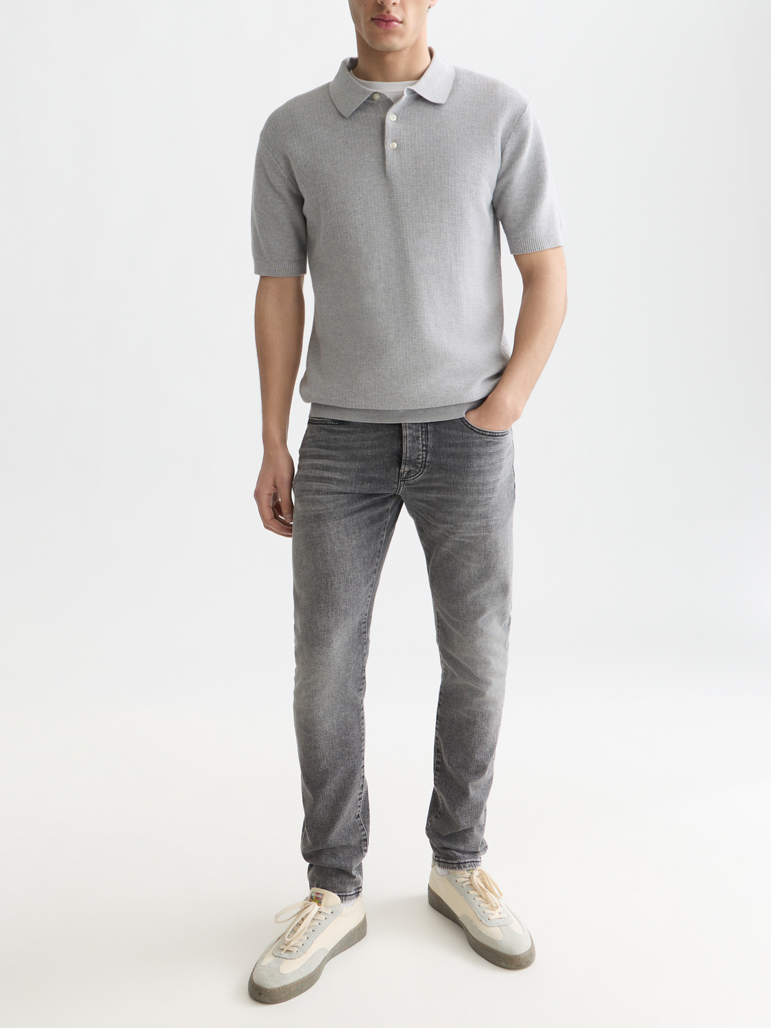 Seasonal Core Structured Knitted Regular-Fit Polo