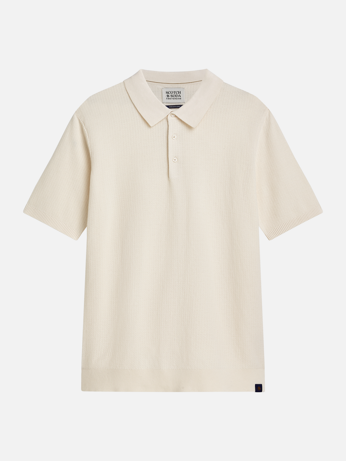 Essentials Structured Knitted Regular-Fit Polo