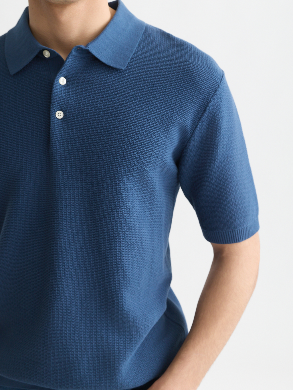 Seasonal Core Structured Knitted Regular-Fit Polo