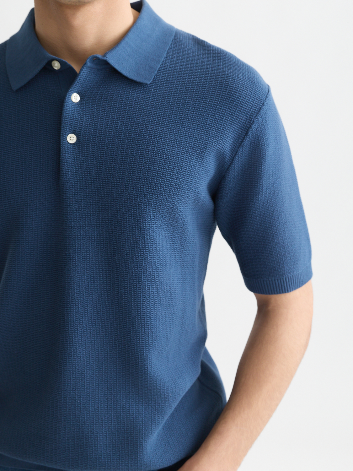 Seasonal Core Structured Knitted Regular-Fit Polo