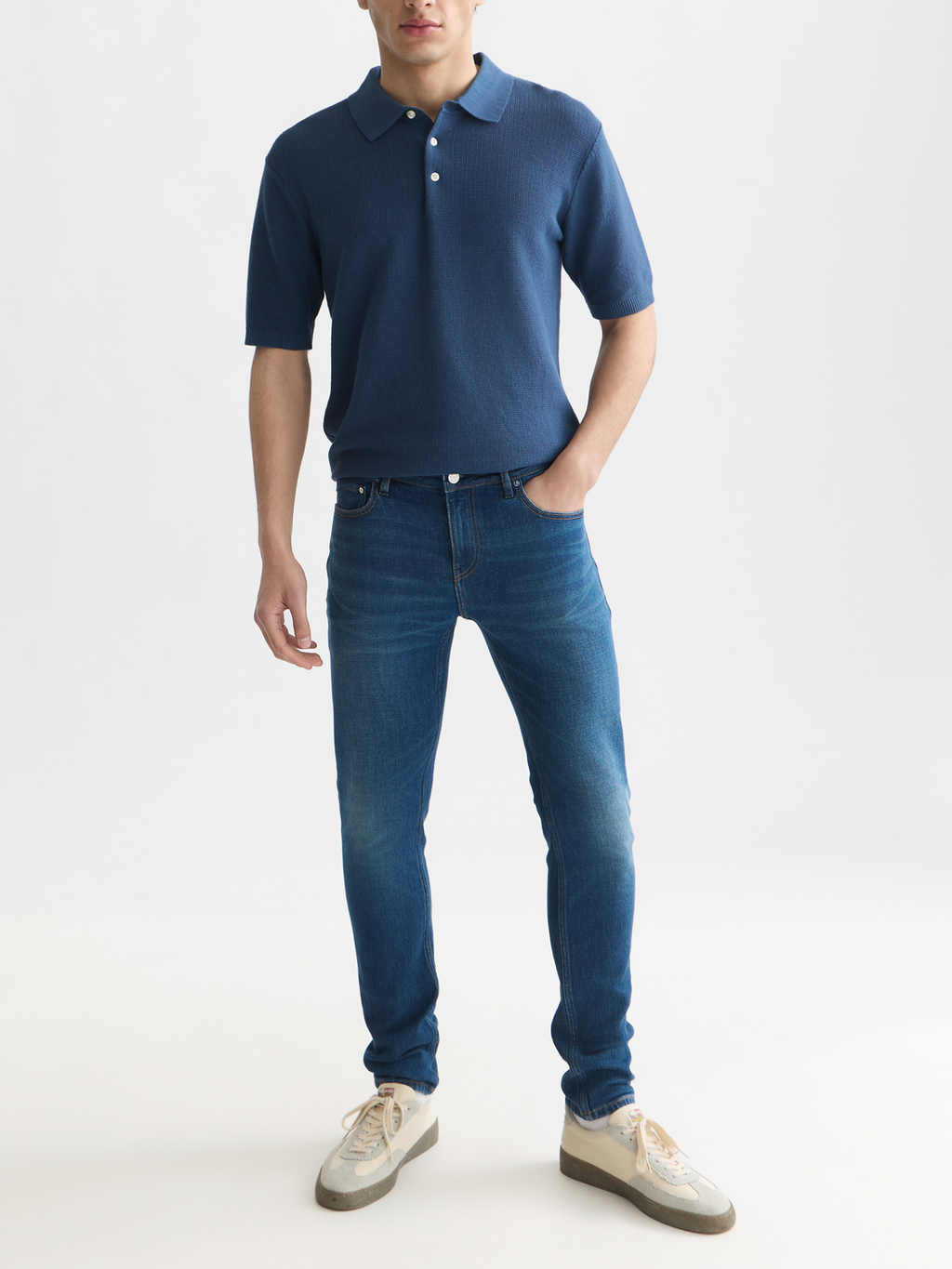 Seasonal Core Structured Knitted Regular-Fit Polo