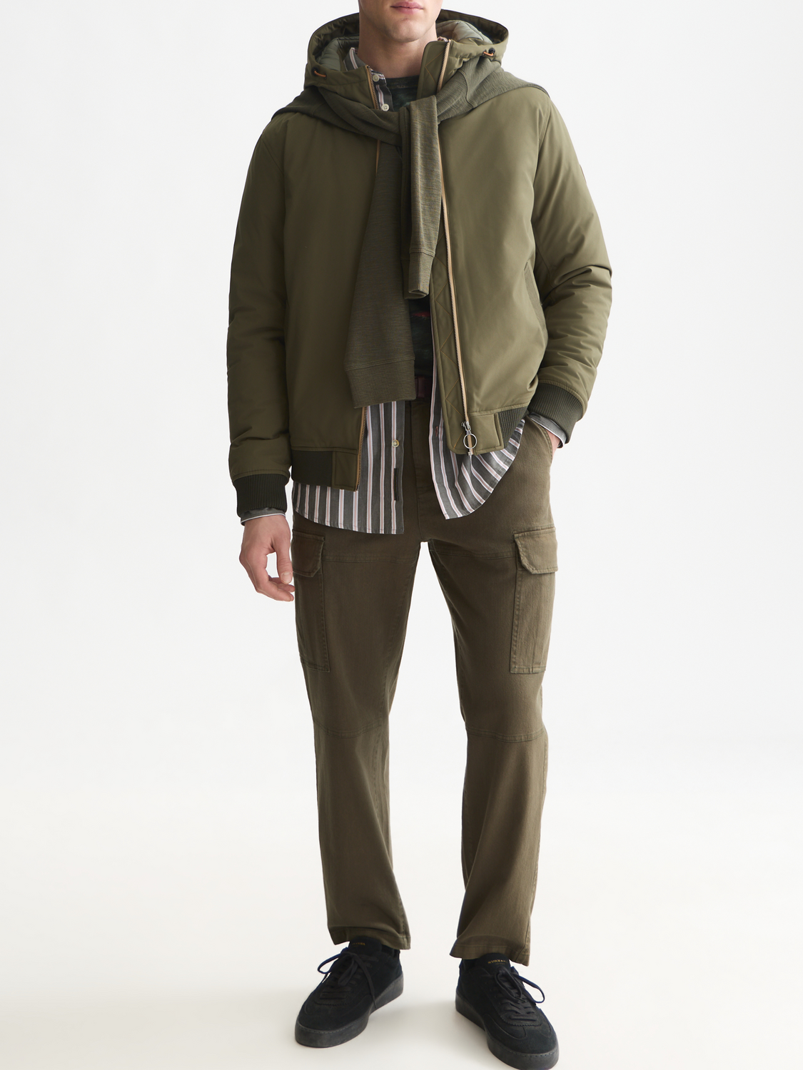 Hooded Softshell Padded Jacket