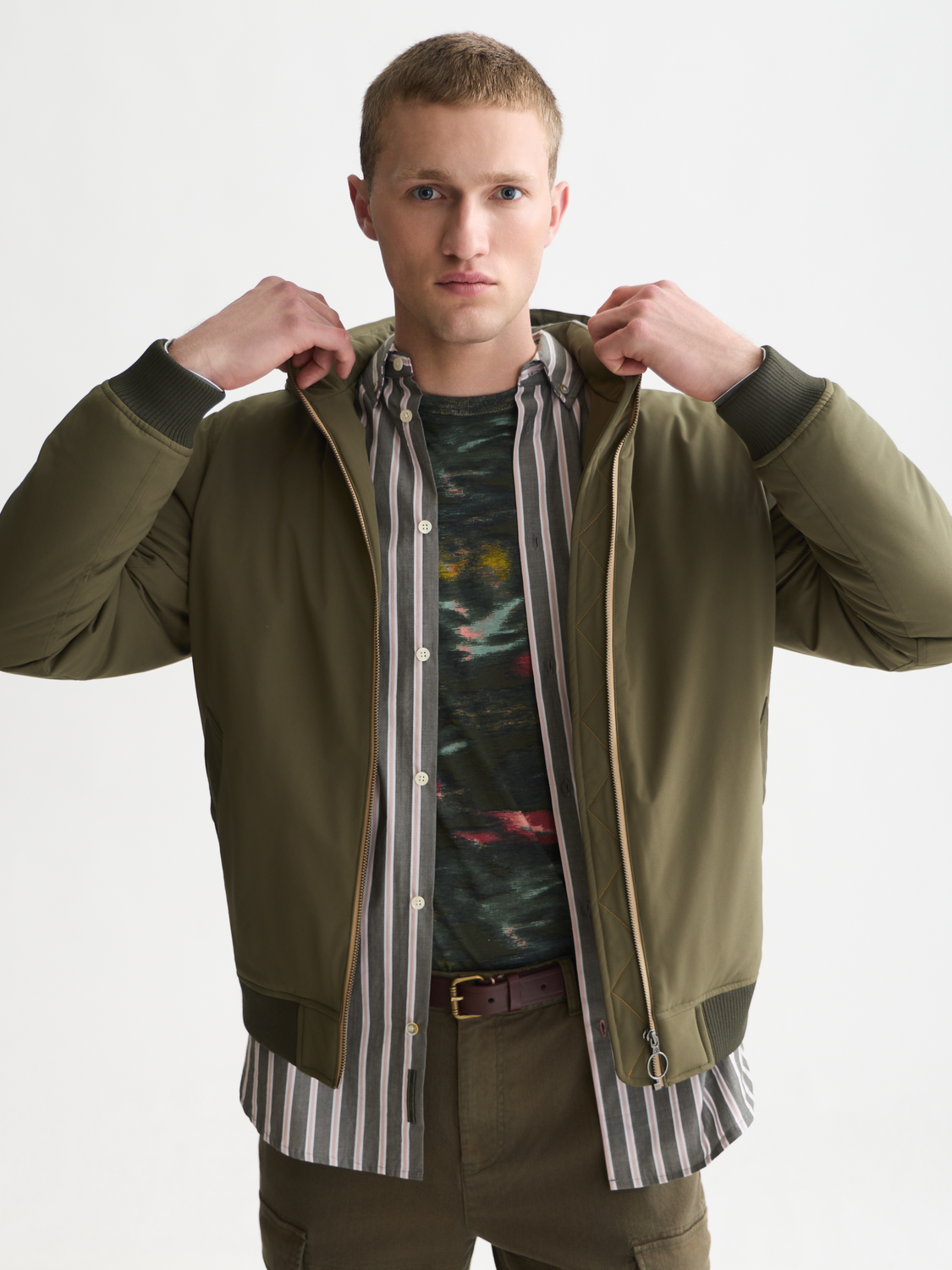 Hooded Softshell Padded Jacket