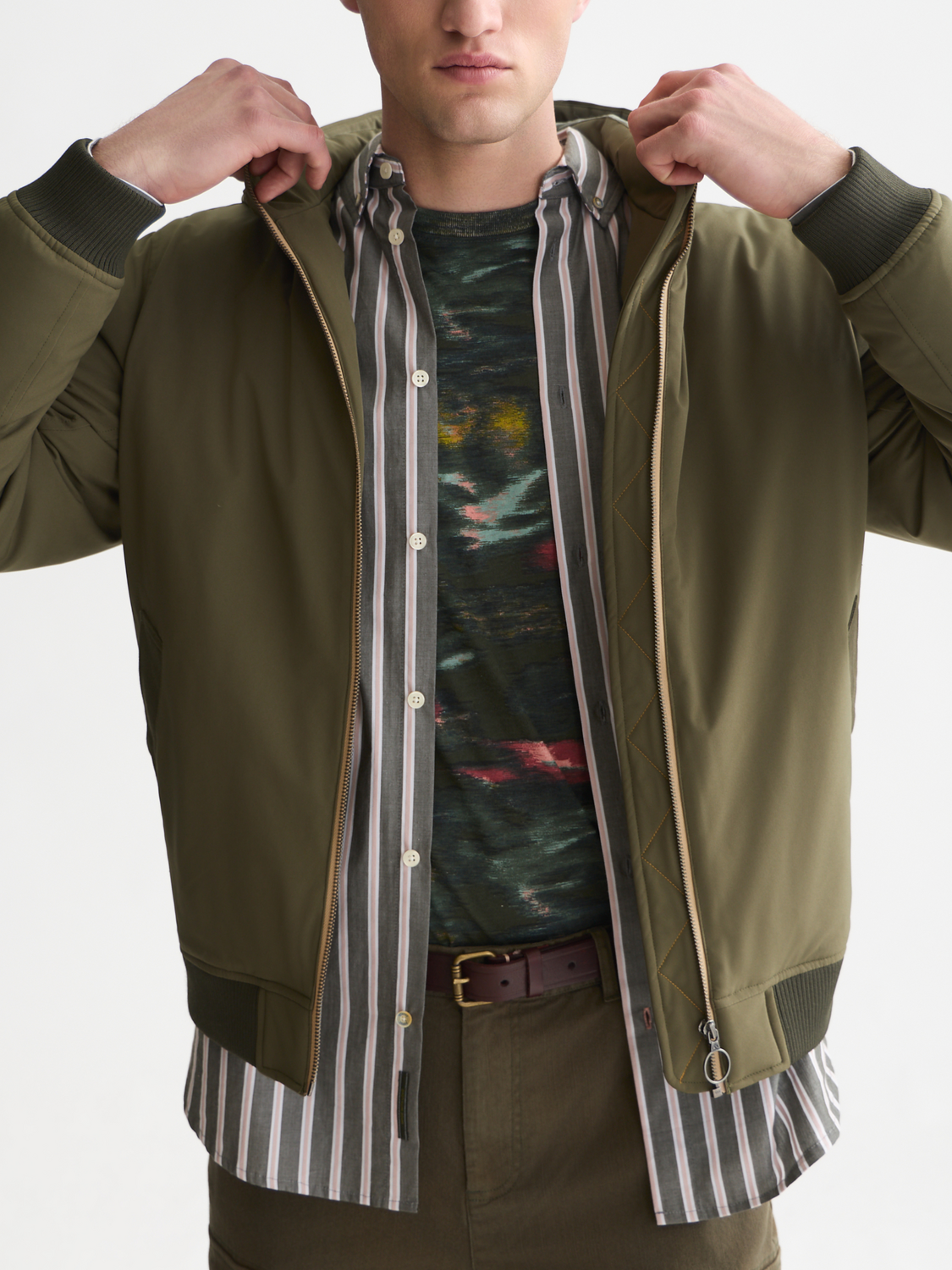 Hooded Softshell Padded Jacket