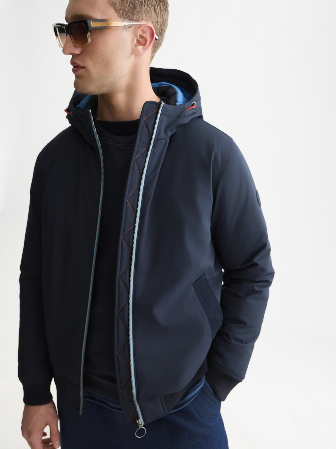 Hooded Softshell Padded Jacket