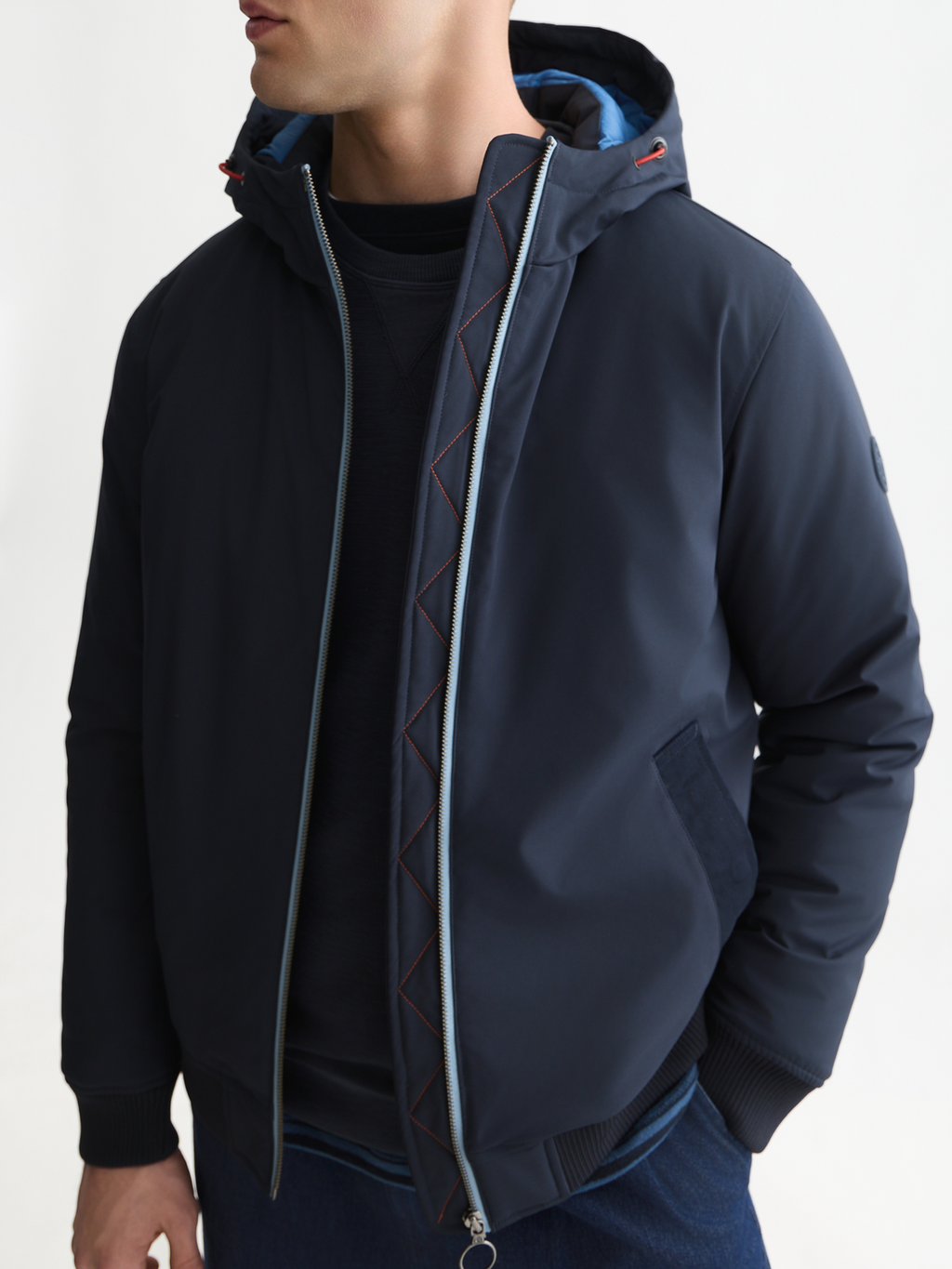 Hooded Softshell Padded Jacket